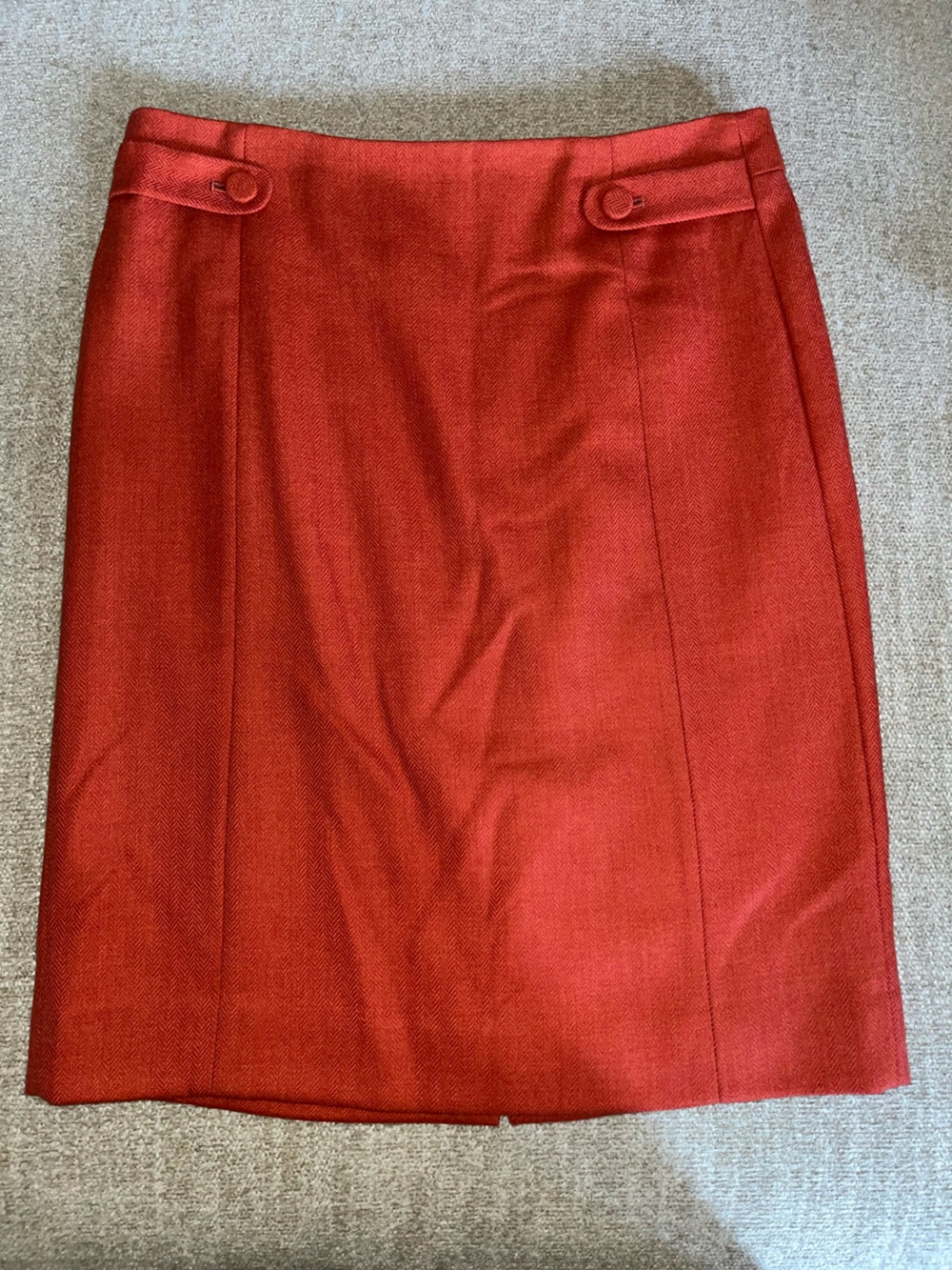 J. Crew Rich Scarlet Pencil Skirt
